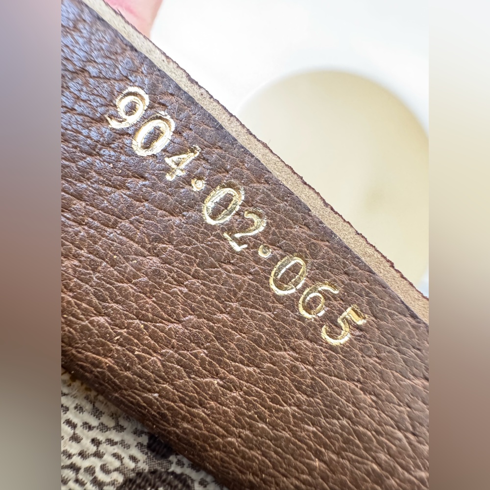 GUCCI GG CANVAS BELTBAG CROSSBODY WITH GOLD CHAIN - Picture 7 of 9